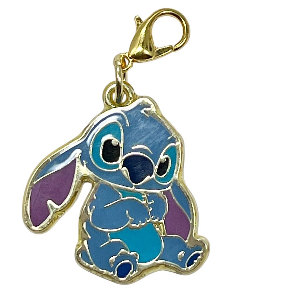 Vintage Disney Lilo & Stitch Clip On Charm Purse Bag Zipper Pull Signed